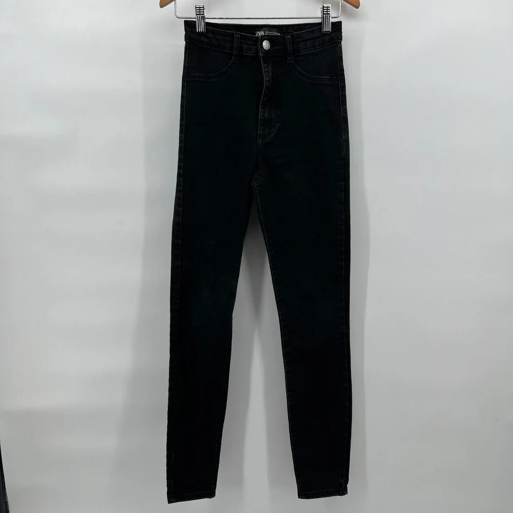 Zara Black High‎ Rise Skinny Jeans Womens Size 2 / EUR 34